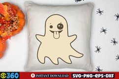 Cute Ghost Clipart, Cute Ghost Clipart Sublimation Product Image 4