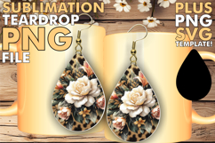 Blissful Teardrop Earrings Ideas PNG, Leopard Prints Product Image 1