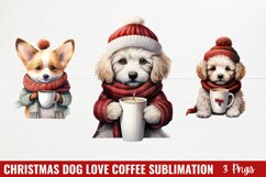 Christmas Dog Love Coffee Sublimation Product Image 1