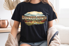 Pennsylvania State PNG, Stone Bridge Rural Sublimation Product Image 8