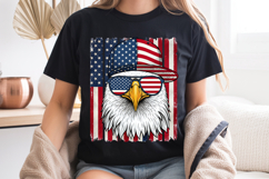 Land of the Free PNG, Patriotic Eagle USA Flag Sublimation Product Image 8