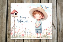 Be my Valentine | 4 boy Skinny Tumbler Sublimation Designs Product Image 4