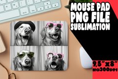 Comical Dog Photo Mouse Pad Sublimation Design for Fun Print Product Image 1