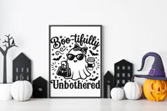 Boo-tifully Unbothered Svg, Sassy Halloween Svg, Ghost Svg. Product Image 9