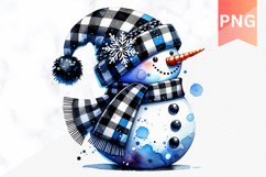 Christmas Snowman Sublimation - Clipart PNG Product Image 1