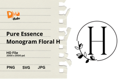 Pure Essence Monogram Floral Product Image 1