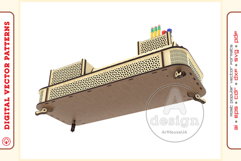 Office Organizer v16 - laser cut file - Glowforge ready SVG Product Image 8