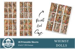 Whimsy Paper Dolls junk journal pages Product Image 8