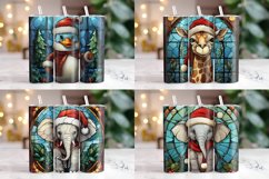 Stained Glass Christmas Tumbler Wrap Bundle | Christmas PNG Product Image 8