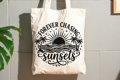 Forever Chasing Sunsets Svg, Summer Vibes Svg, Beach Svg. Product Image 9