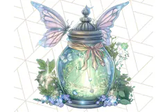 Gothic Fairy & Potion Clipart, Dark Fantasy PNG Printable Product Image 4