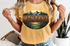 Montana State PNG, Vintage Big Sky Country Elk Sublimation Product Image 8