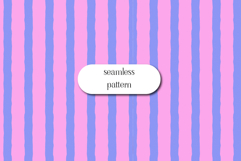 Pastel Wavy Stripe Seamless Pattern Pink Blue Background Product Image 1