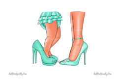 Heels &amp; Legs Clipart: Mother Daughte Product Image 7
