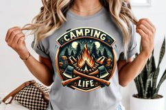 Camping Life PNG, Adventure Campfire Sublimation Design Product Image 8