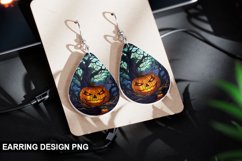 Stained Glass Halloween Earring Design Product Image 1