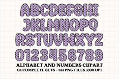 Halloween Alphabet png clipart, halloween letters doodle Product Image 2