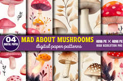 Mad About Mushrooms Pattern Bundle PNG Product Image 9