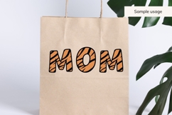 Tiger Print Alphabet SVG | Animal Letters Product Image 8