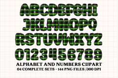 Halloween Alphabet png clipart, halloween letters doodle Product Image 2