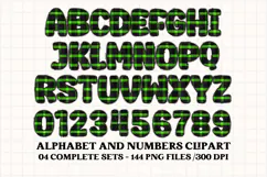 Halloween Alphabet png clipart, halloween letters doodle Product Image 2