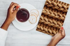 Jute Stitch Knitted Seamless Patterns Bundle, Product Image 9