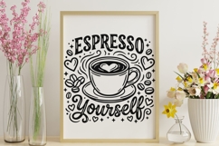 Espresso Yourself Svg, Coffee Lover Svg, Espresso Cup Svg. Product Image 9