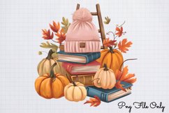 Autumn Books Sublimation Clipart Bundle PNG Product Image 9