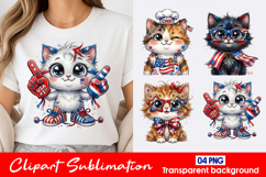 Peace Cat Clipart PNG Product Image 1