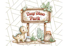Cute Cartoon Dinosaur Clipart PNG, Prehistoric Animals PNG Product Image 4