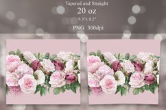 Floral Tumbler Sublimation Bundle | Roses Tumbler Wrap 20oz Product Image 9
