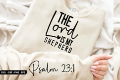 The Lord Is My Shepherd - Christian Sleeve T-Shirt Design Product Image 1