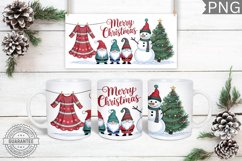 Merry Christmas Mug Wrap - Christmas Mug Sublimation Product Image 1