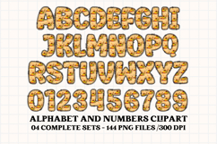 Thanksgiving Alphabet clipart, thanksgiving letters doodle Product Image 2