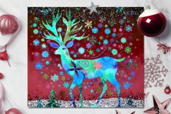 Folk xmas Deer | Skinny tumbler sublimation design bundle Product Image 8