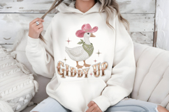 Rhinestone Giddy Up PNG Cowboy Goose Western Sublimation Product Image 7