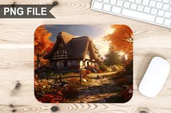 Autumn Home Sublimation Mouse Pad PNG Design Product Image 1