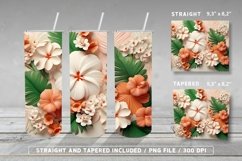3D Flowers Florals Tumbler Wrap PNG Bundle Vol 2 Product Image 9