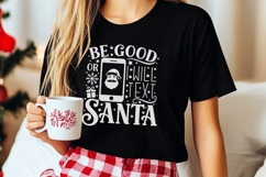 Be Good Or I Will Text Santa Svg, Funny Christmas Santa Svg. Product Image 7