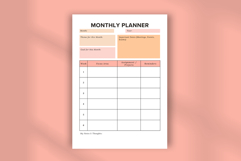 Teacher Monthly Planner | Editable Canva Teacher Planner Product Image 5