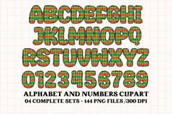 Christmas Alphabet png clipart, christmas letters doodle Product Image 2