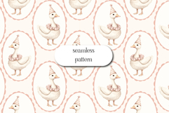 Vintage Baby Animal Party Seamless Pattern Watercolor Teddy Product Image 1