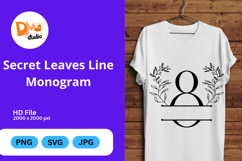 Secret Leaves Line Monogram Product Image 1