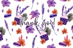 "Purple Cottage" Lavender Digital Papers Product Image 12