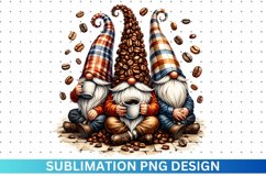Coffee Gnome Sublimation - Clipart PNG Product Image 1