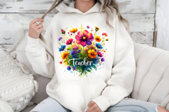 Floral Teacher PNG - Teacher Appreciation Sublimation Product Image 7