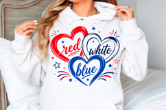 Heart 4th of July USA PNG Product Image 1