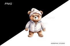 Grumpy Teddy Bear Clipart, Teddy Bear Clipat Product Image 1