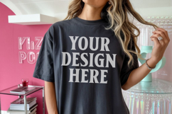 Comfort Colors 1717 Charcoal T-Shirt Mockup Product Image 1