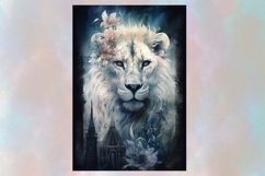 Majestic watercolor Lion Wall Art ,Jpg 12x18 inch Product Image 4